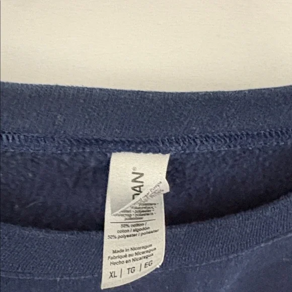 FedEx Navy Blue Pullover Sweatshirt Men’s Size XL Employee Crewneck Worker - Picture 5 of 6